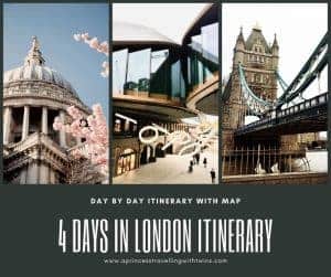 4 days in London itinerary