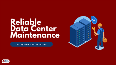 Illustrative blog cover for reliable data center maintenance.