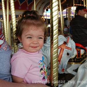 Bella on the carousel
