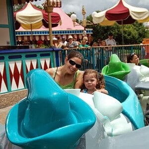 Mommy and Bella on Dumbo