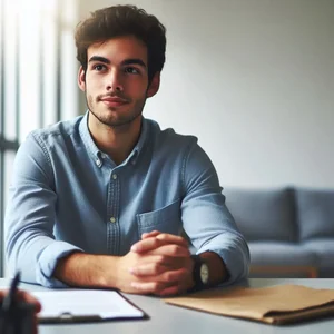 Recruiter assessing problem-solving skills with open-ended and closed-ended questions in a job interview.