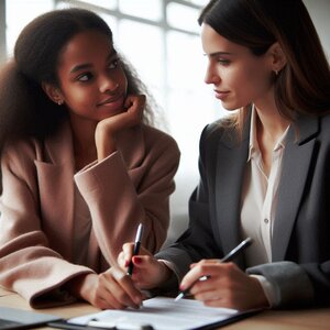 Interviewer evaluating candidate adaptability through open-ended and closed-ended questions in a professional conversation.