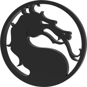 Смертельная битва (mortal kombat) для ЧПУ лазера в DXF и CorelDRAW