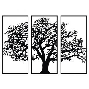 Перегородка тройная "Деревья" – чертеж для плазмореза и лазера