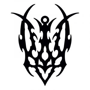 Медальон "Трезубец Украины" чертеж dxf кулон, брелок, талисман, ожерелье