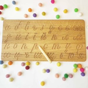 Трассировочная доска "Украинский алфавит" Прописные маленькие буквы