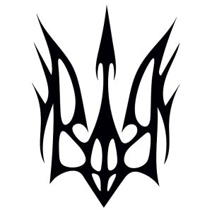 Герб Украины (Трезубец, чертеж DXF)