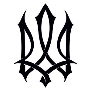 Герб Украины (Трезубец) Чертеж для лазерного станка DXF