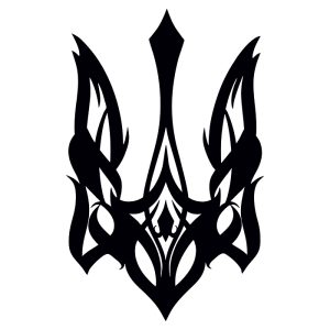 Герб Украины (Чертеж панно) | Герб України для лазерного верстанка DXF