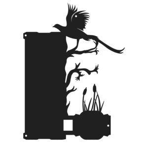 Адресная табличка "Птица на дереве" DXF чертеж (Bird on a tree)