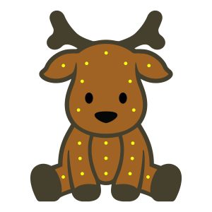 Ночник "Маленький Олененок" – Многослойный чертеж в dxf формате