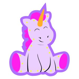 Ночник "Маленький Единорожек" – Многослойный чертеж в dxf формате