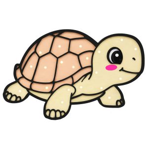 Ночник для детей “Маленькая черепашка” – Многослойный чертеж DXF, SVG, Ai, CDR, PDF