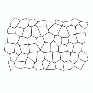 Каменная кладка трафарет (по горизонтали и вертикали) – Чертеж DXF