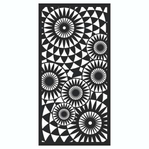 Декоративная перегородка "Калейдоскоп" DXF чертеж