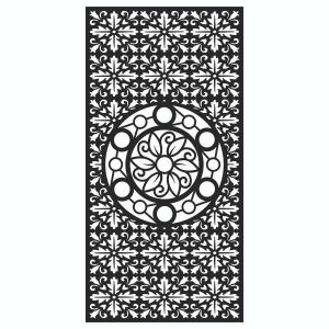 Декоративная перегородка "Сила природы" DXF чертеж