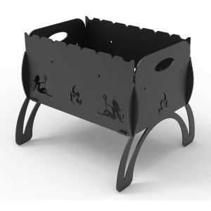 Мангал – Две дьяволицы – чертеж DXF для лазерного станка