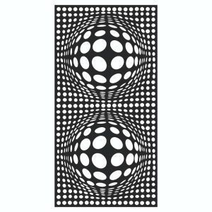 Декоративная перегородка "Рыбий глаз" DXF чертеж