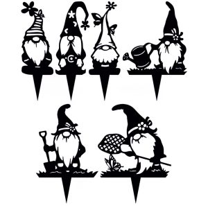 Садовые гномики – чертежи SVG, DXF, AI, PDF, CDR. Гномы для сада