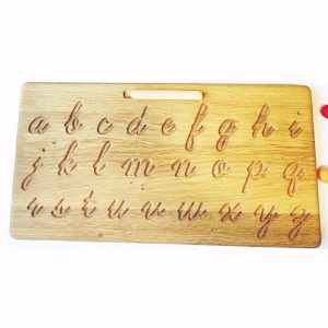 Трассировочная доска "Строчные буквы рукописные" Для фрезерного станка DXF