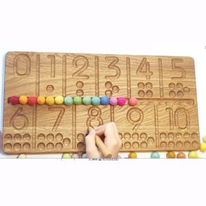 Трассировочная доска "1-10 в виде цифр и в виде точек" Для фрезерного станка DXF