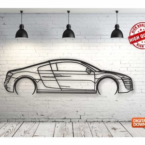 Audi R8 V10 – Панно, чертеж в DXF формате