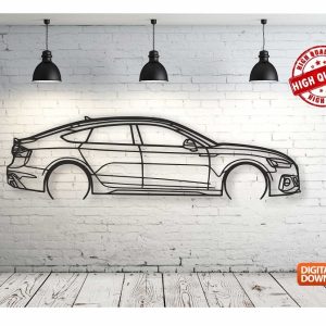 Audi rs5 – Панно, чертеж в DXF формате