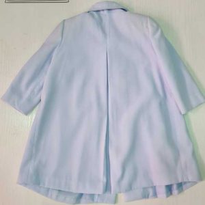 abrigo celeste bebe terciopelo amaya