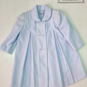 abrigo celeste bebe terciopelo amaya
