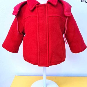 trenka roja bebe paño