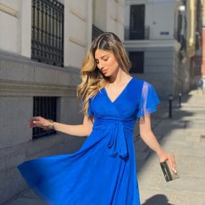 vestido corto tu vestir mujer barato azulon