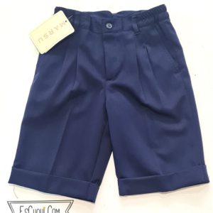 pantalon corto vestir azul marino niño talla 6