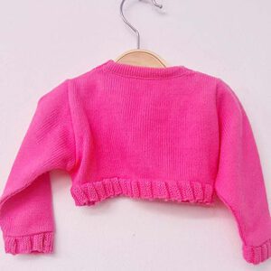 chaqueta bebe corta fucsia 6 meses
