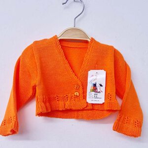 chaqueta bebe naranja vestir