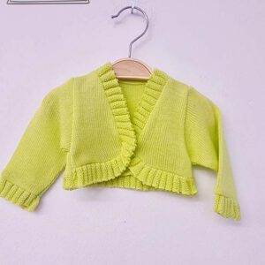 chaquetita bebe pistacho