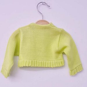 chaquetita bebe pistacho