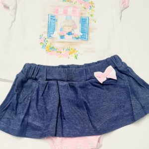 conjunto falda vaquera bebe