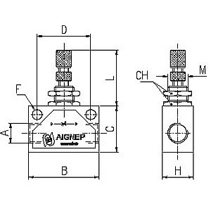 Regulador Fluxo Bi-Direcional