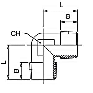 Curva Macho/Macho Standard Latão