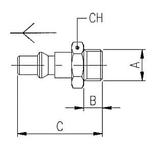 Acessório Ponteira Macho Universais DN 5.5 - Image 2