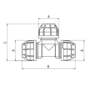 Acessório Nylon “T” Macho