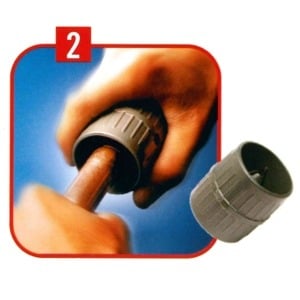 Poleia para fixação de tubos