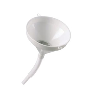 Funil Plástico com Tubo Fléxivel e Filtro