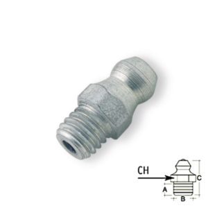 Agrafe de lubrificação M27014-180º-1/4″ Gás