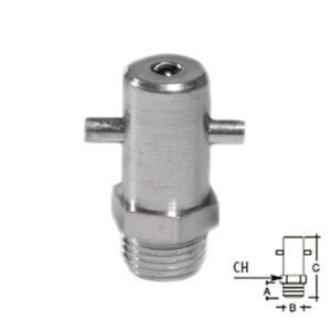 Agrafe de lubrificação Baioneta MB11118 -180º – 1/8″ Gás