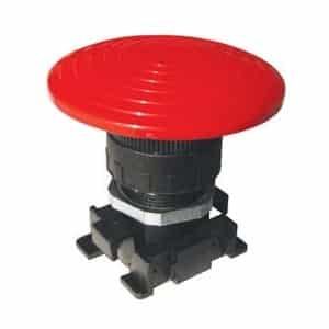 Botão Cogumelo Oscilante Vermelho