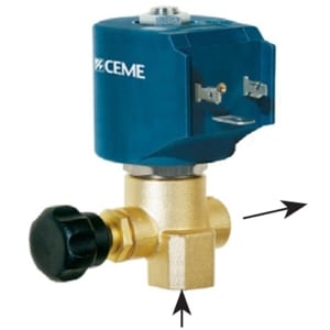 Electroválvula Fluidos 2/2 Acção-Direta 1/4″ 0bar N.F. com Regulação