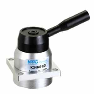 Válvula 4/3 de Manipulo Rotativo 1/4″- Centros Fechados
