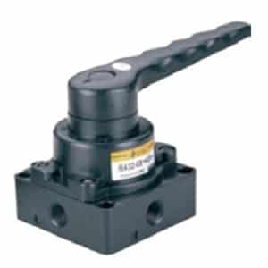 Válvula 4/3 de Manipulo Rotativo 1/2″- Centros Fechados