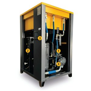 Compressor de Parafuso 11kW com variador velocidade e motor magnético permanente